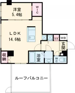 ガーラプレイス八幡山壱番館【5階】の間取り