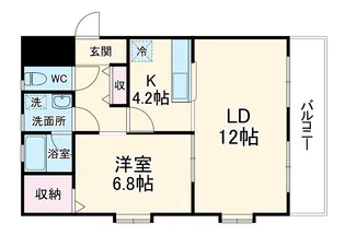 カーサ・ドマーニ【3階】の間取り