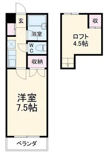 西山ハイツ【113号室】の間取り