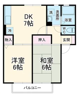 ソレイユ白子Ⅱ【2階】の間取り
