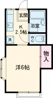 第1シャンポールフジ【205号室】の間取り