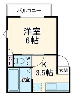 第三早川コーポ【2階】の間取り