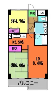 ライオンズプラザ金町【3階】の間取り