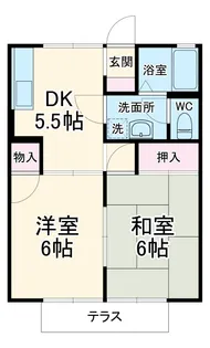 エステート根岸台【1階】の間取り