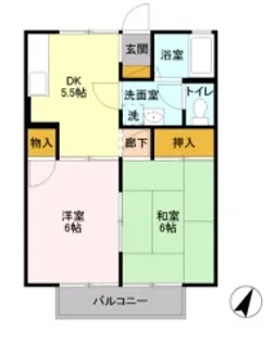エステート根岸台【2階】の間取り