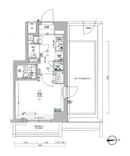 スパシエアルカーノ府中【10階】の間取り