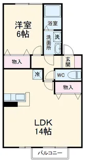 SAKURAレジデンス【202号室】の間取り