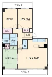 ハウゼル一社【201号室】の間取り