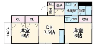 アンサンブル【101号室】の間取り