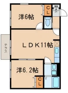 プレジール【1階】の間取り