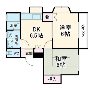 クレセントガーデンA【2階】の間取り