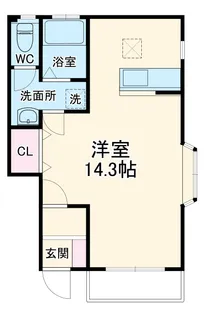 グリーンハイム日吉【102号室】の間取り