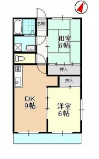 アドラブール【205号室】の間取り