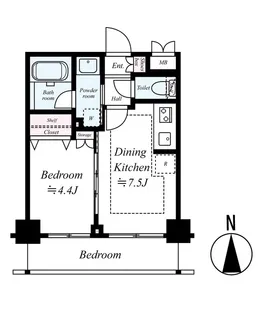 ダイナシティ高田馬場【2階】の間取り
