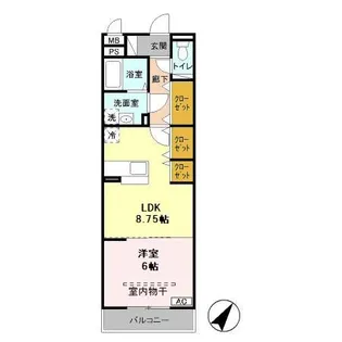 シュペリュール【2階】の間取り