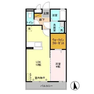 アヴェニール志津A【3階】の間取り