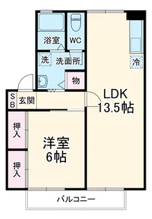 エストハウスA【2階】の間取り