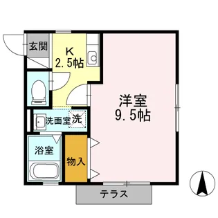 カモミール【201号室】の間取り