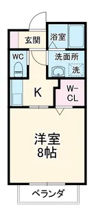 エテルノ極楽【202号室】の間取り