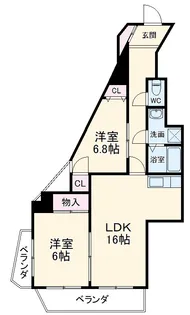CASA DE PRIMAVERA【5階】の間取り