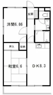 ハッピーホームズ【101号室】の間取り