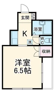 第2ホーメスト一社【2B号室】の間取り