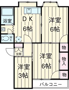 栗原マンション【203号室】の間取り
