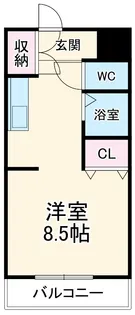アバンダント鹿谷【401号室】の間取り