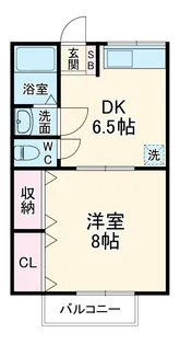 ドミール泉田【205号室】の間取り
