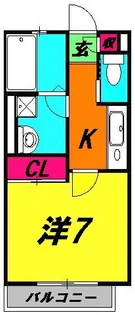 エスパーダ堀切菖蒲園【2階】の間取り