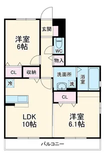 リビングゲートシティⅡ【301号室】の間取り