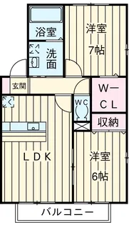 リビングゲートシティ Ⅲ・Ⅴ【1階】の間取り