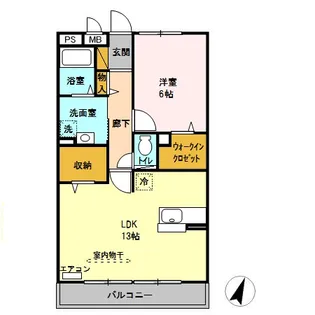リビングゲートシティ Ⅰ【3階】の間取り