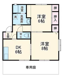 アルコバレーノA【2階】の間取り