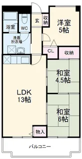 ピアタウン【404号室】の間取り