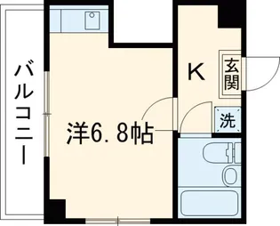 コーポ松井【201号室】の間取り