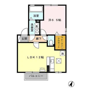 セジュール小松【1階】の間取り