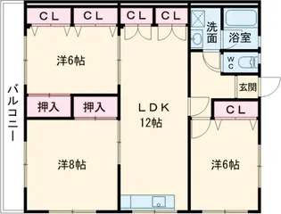 T’sガーデン【301号室】の間取り