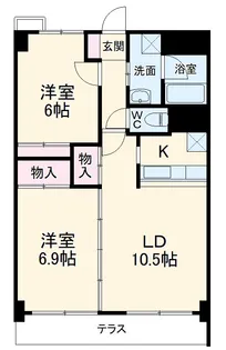 ラトゥール一社【4階】の間取り