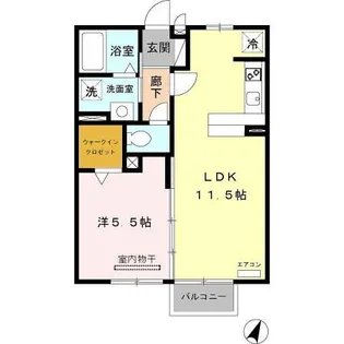 エルミタージュ I【2階】の間取り