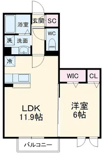 サンクテュエールⅡ【2階】の間取り