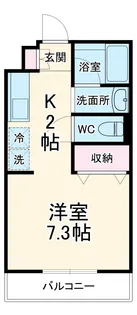 フィオーレⅡ【2階】の間取り