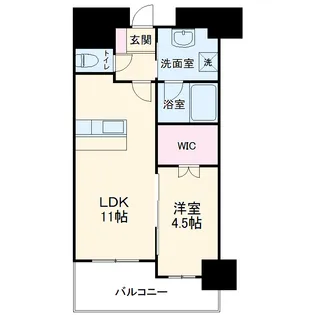 ヴェルドゥール南茨木【8階】の間取り