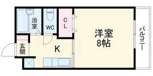 エスポワール西緑丘【2階】の間取り