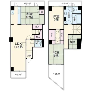 植山ビル【8階】の間取り