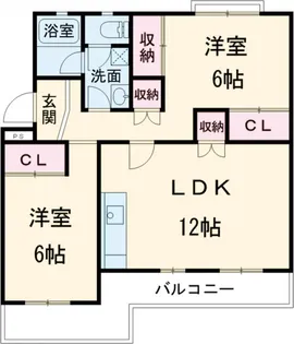 笹野ロイヤルハイツ A【A402号室】の間取り