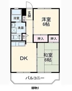 三の丸ロイヤルコーポ【101号室】の間取り