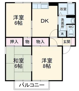 ラ・プロビダンス A【1階】の間取り