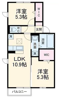 三の丸キャッスル B【1階】の間取り