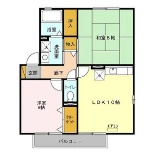 リヴェール B【1階】の間取り